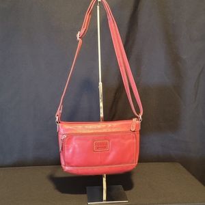 Fossil Burgundy purse